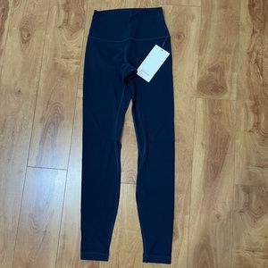 Lululemon Align High Rise Pants New With Tags Size 4 Navy Blue